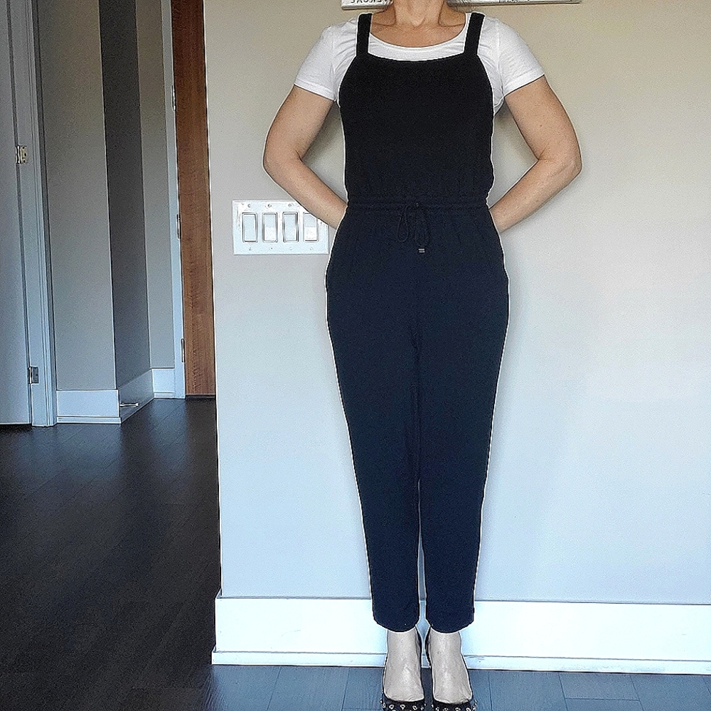 👑 2X HOST PICK 👑 Club Monaco Jersey Fabric Straps Jumpsuit - Picture 4 of 12